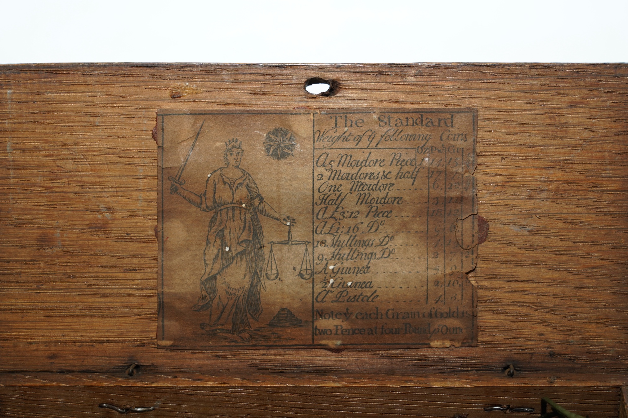Sundry items comprising a Victorian travelling microscope, a sovereign case, a page turner in the form of a dog and scales. Condition - fair, general wear commensurate with age